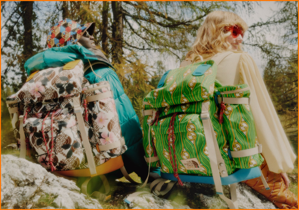 Gucci North Face Econyl luggage