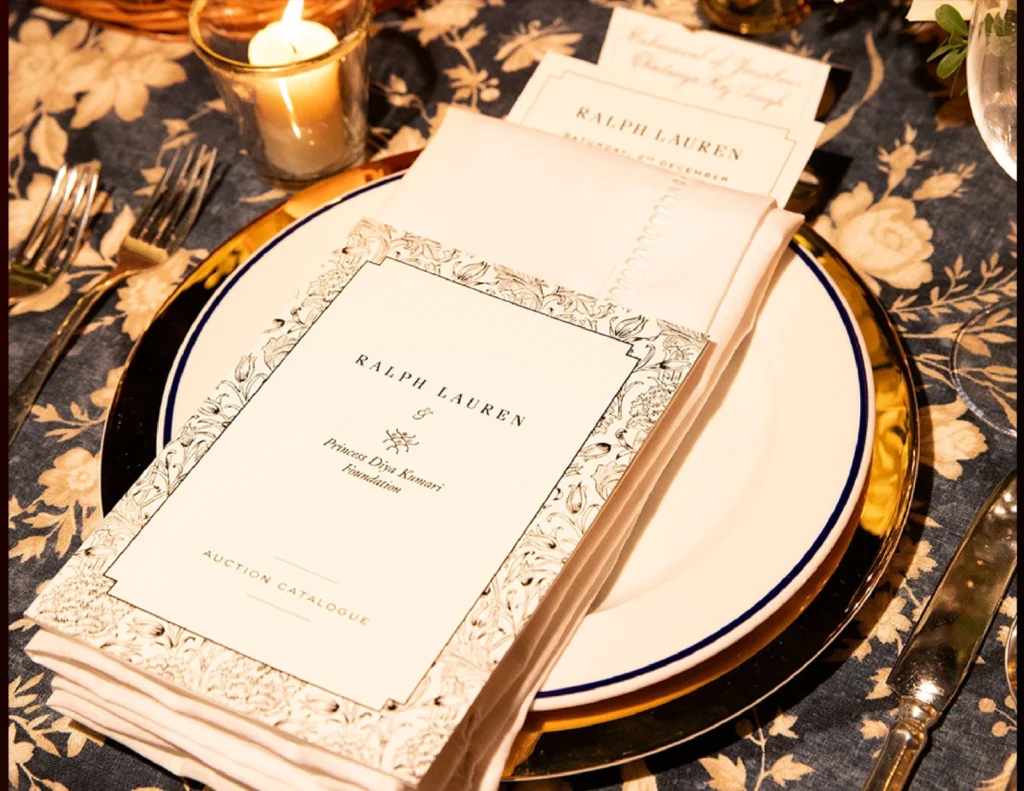 Ralph Lauren dinner