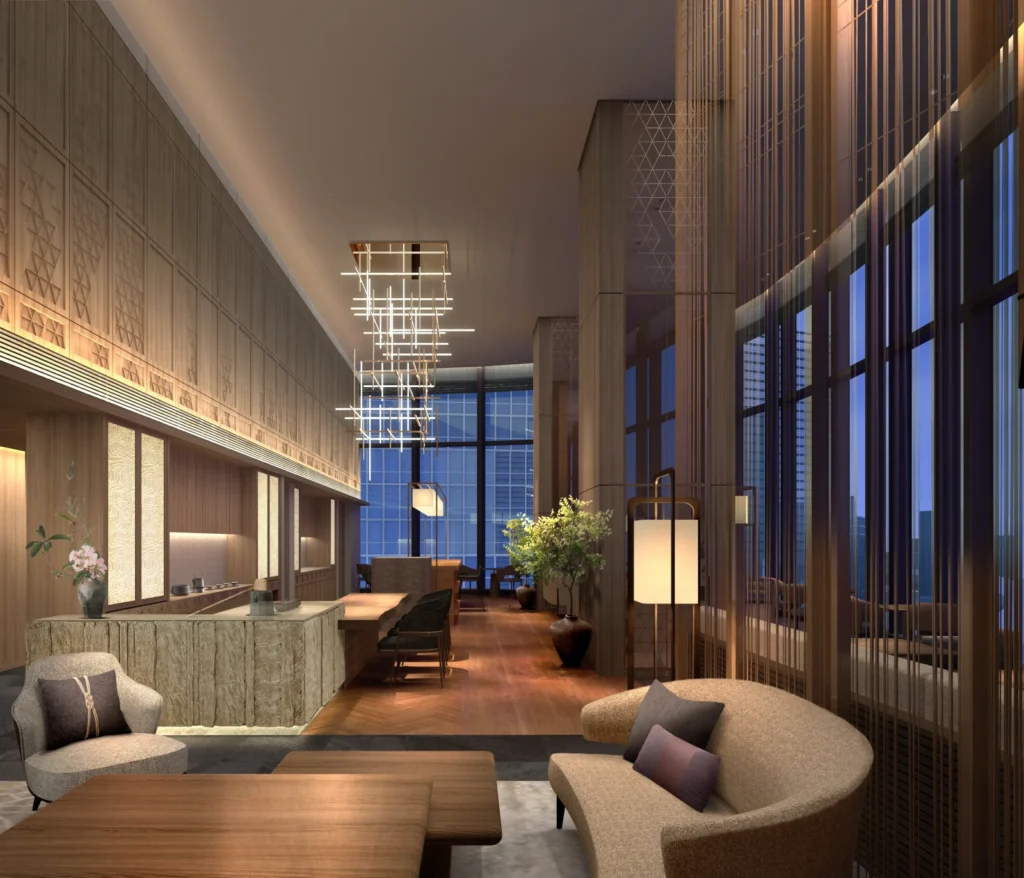 The lounge at SEN/KA TOKYO